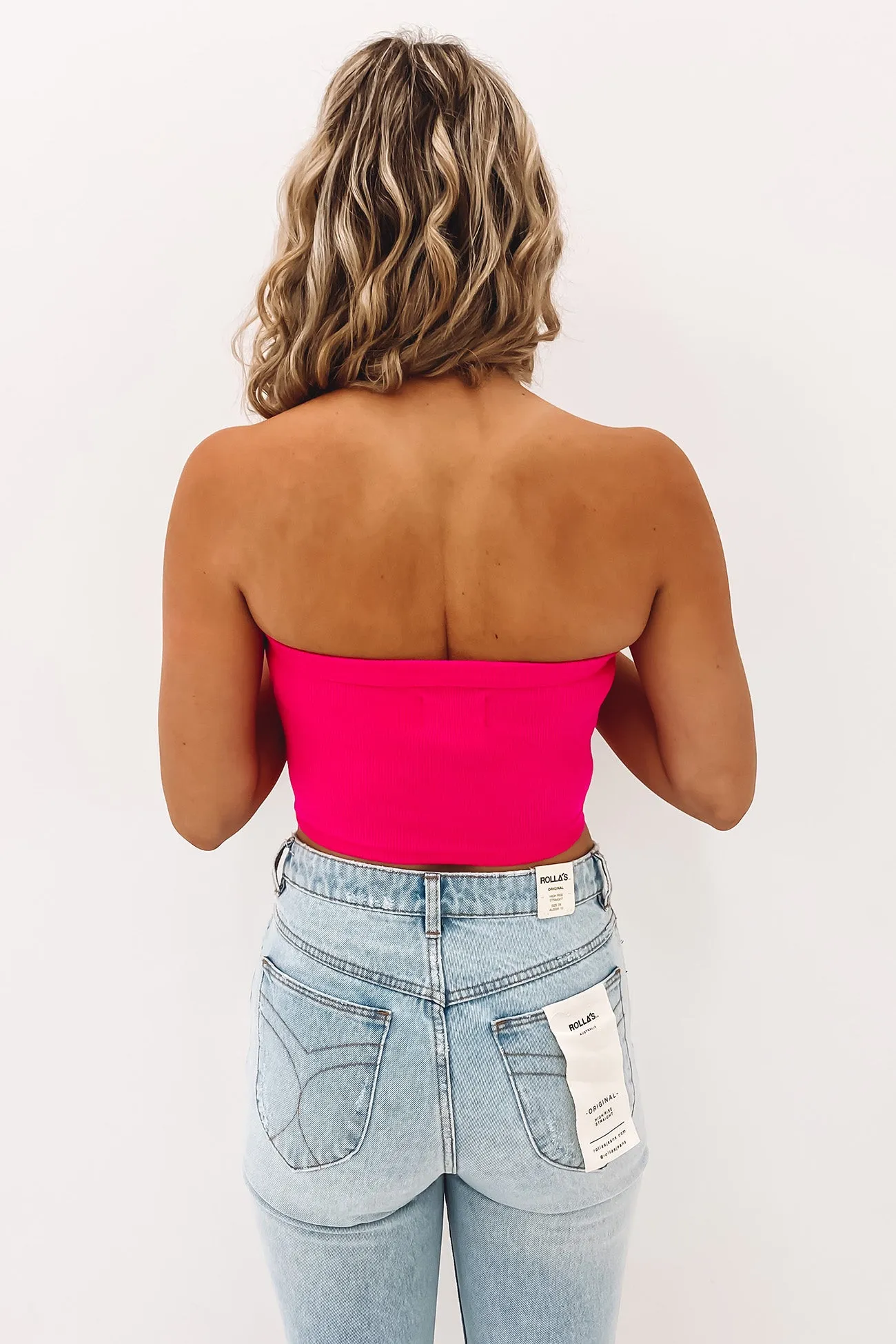 A Heather Bandeau Super Pink