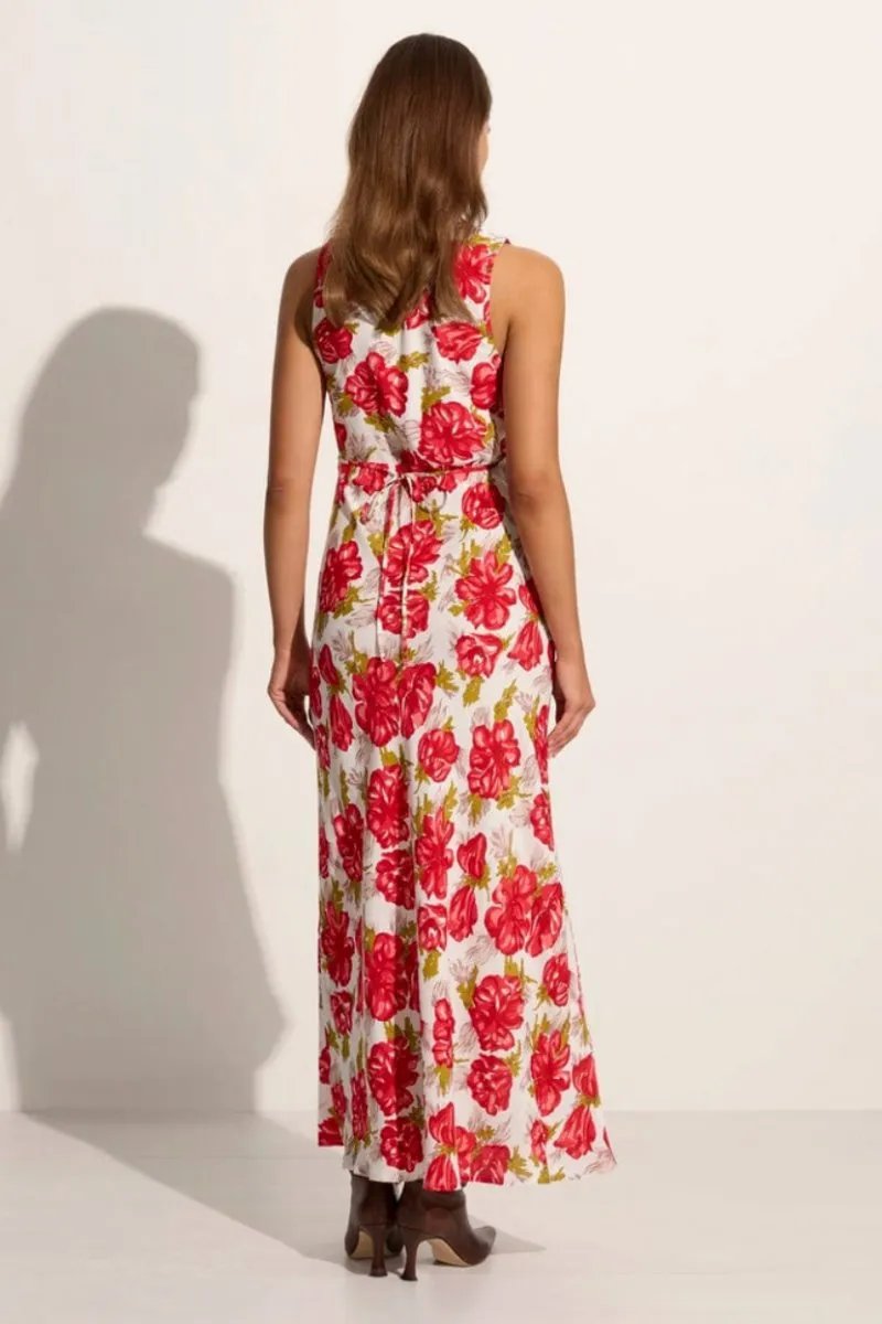 ACACIA MAXI DRESS-ISADORA FLORAL RED