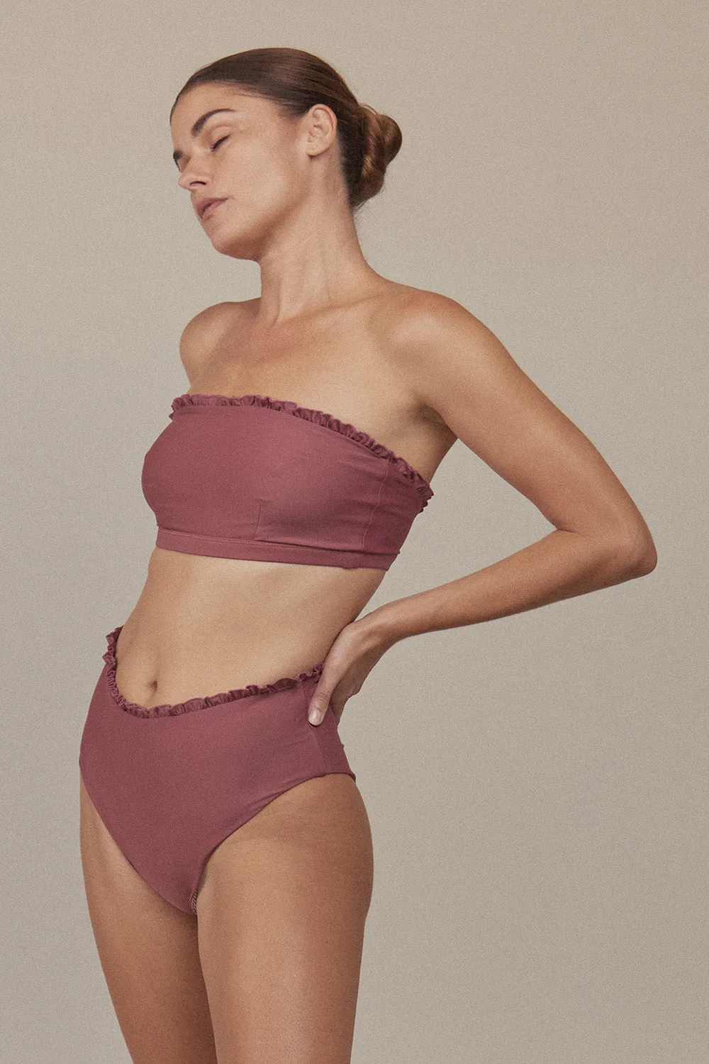 ACACIA Swimwear Skye Top in Currant