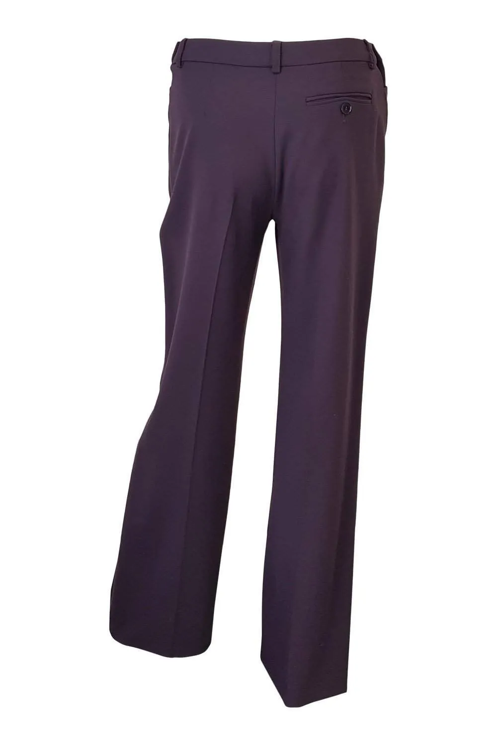 ARMANI Wool Blend Purple Straight Leg Tailored Trousers (IT 38)