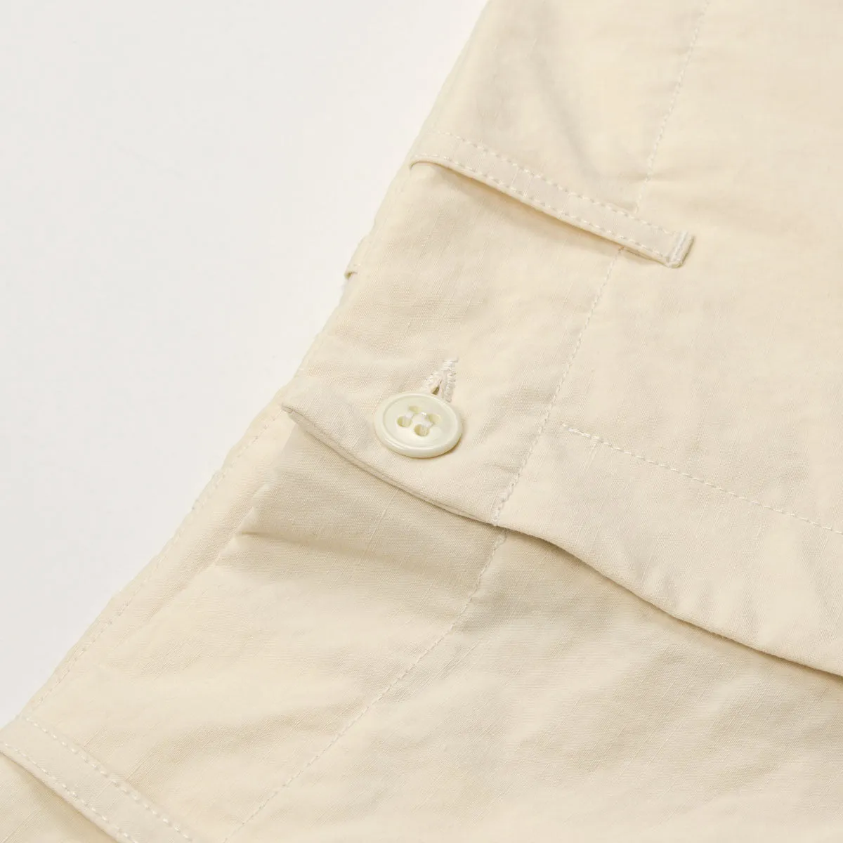 Arpenteur - Fox Cotton / Linen Poplin Trousers - Ecru