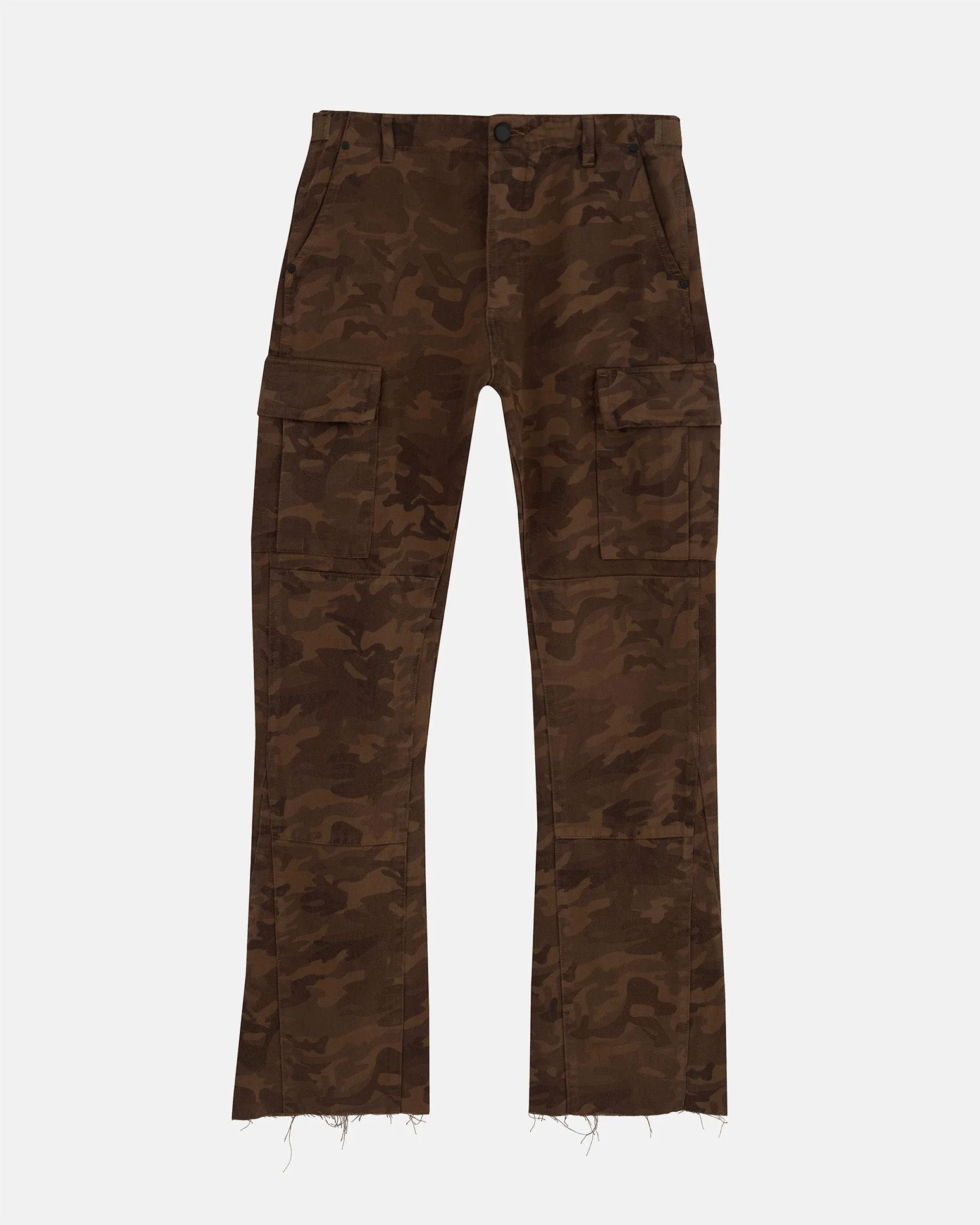 Basics Camo Flare Jean Brown