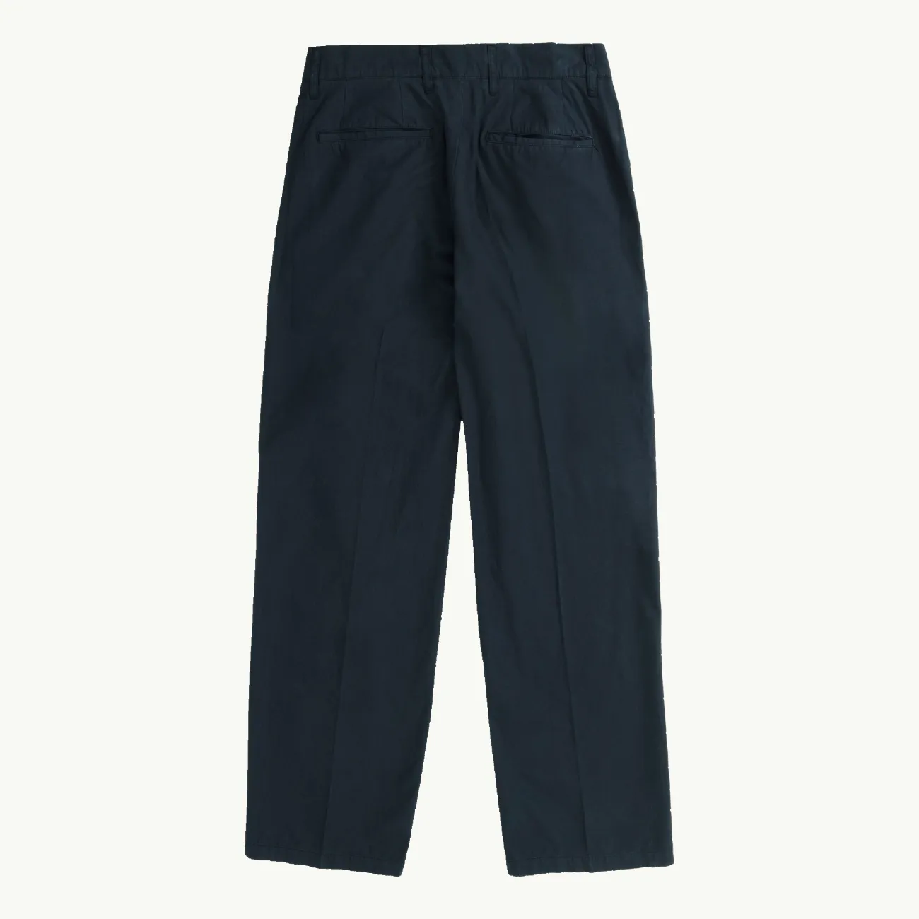 Benn Relaxed Typewriter Pleated Trouser - Dark Navy