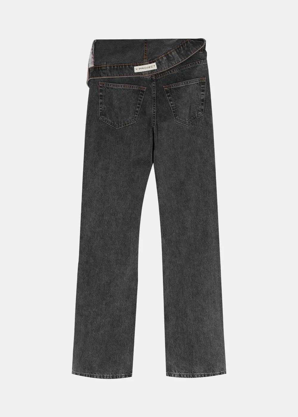 Black Evergreen Asymmetric Waist Jeans