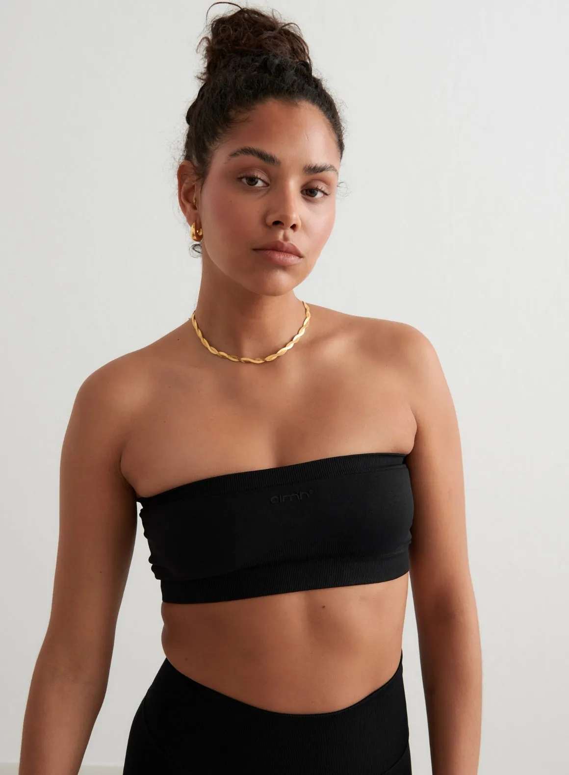 Black Shape Seamless Bandeau Bra