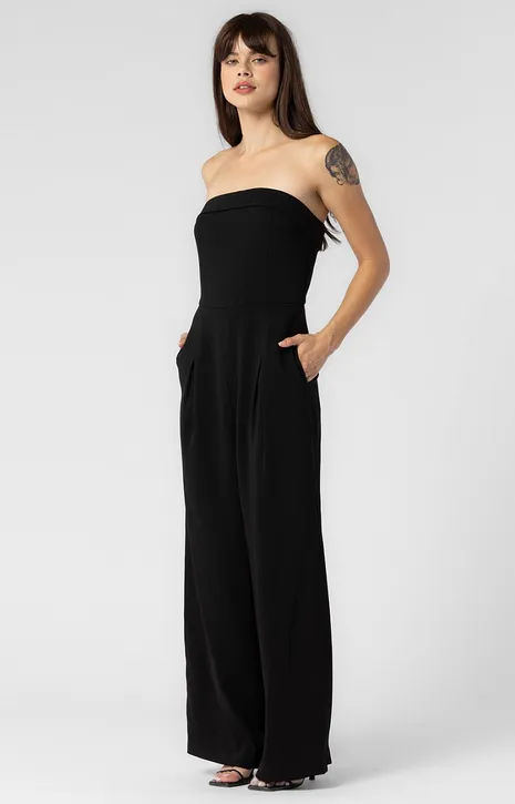 Blythe Strapless Jumpsuit in Black