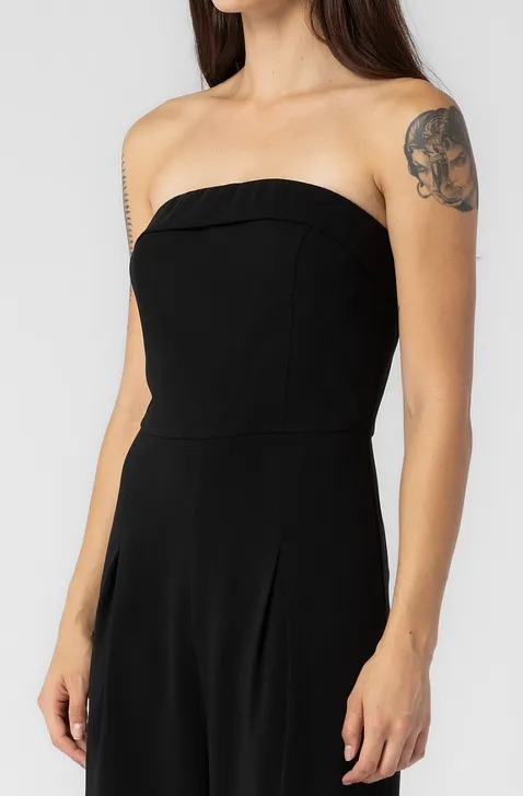 Blythe Strapless Jumpsuit in Black