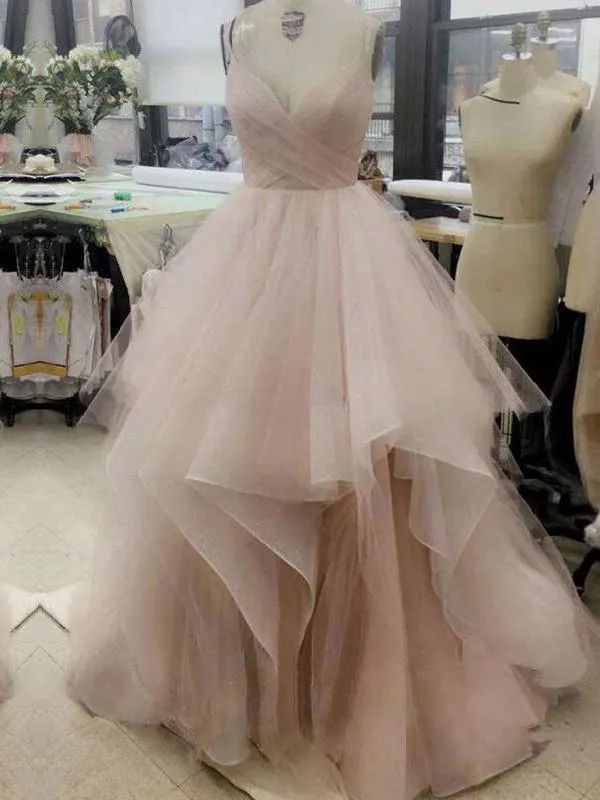 Chic Ball Gown Prom Dress Tulle Cheap Party Prom Dress #ER144