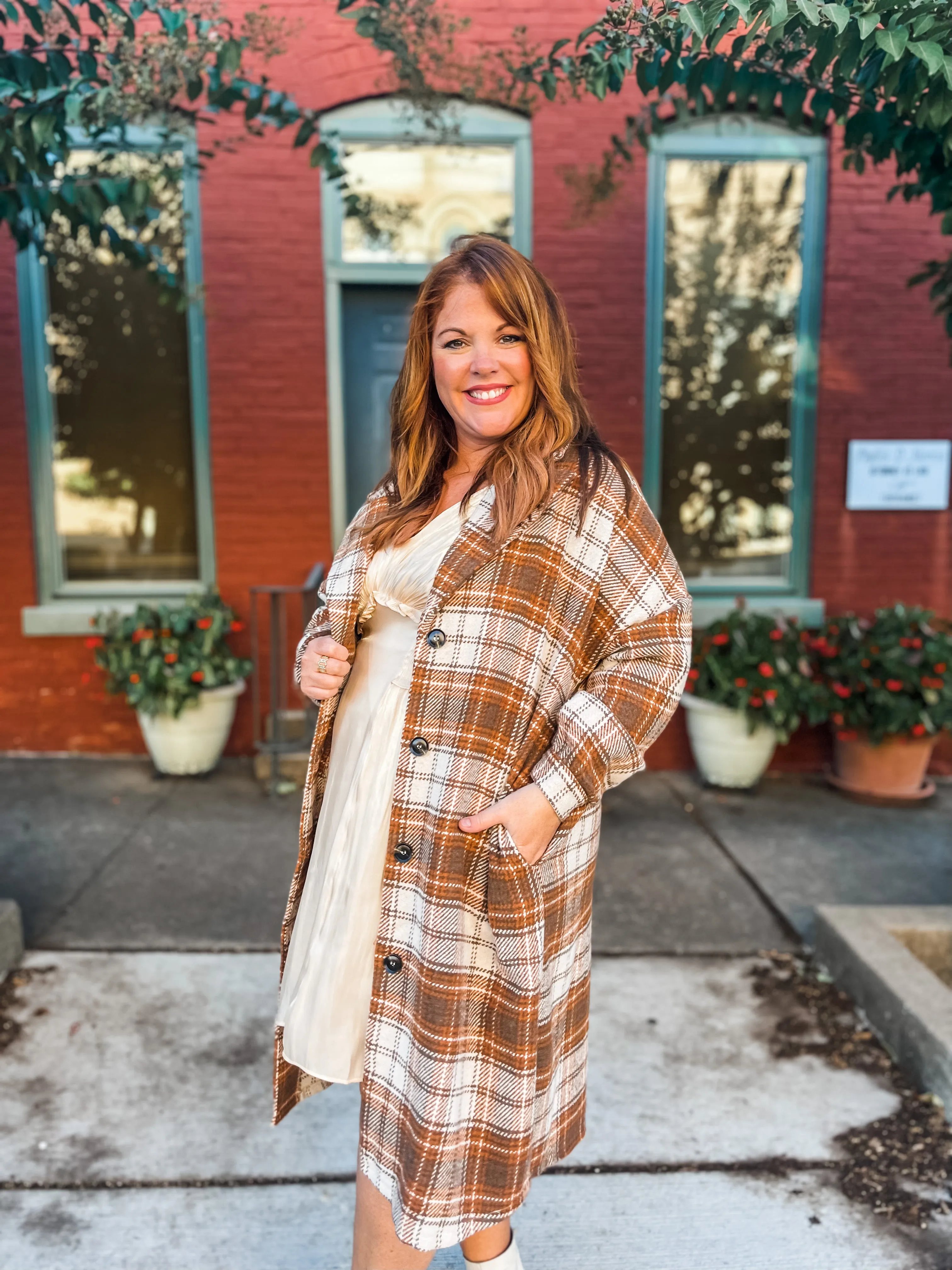 Copper Mix Long Flannel Jacket PLUS