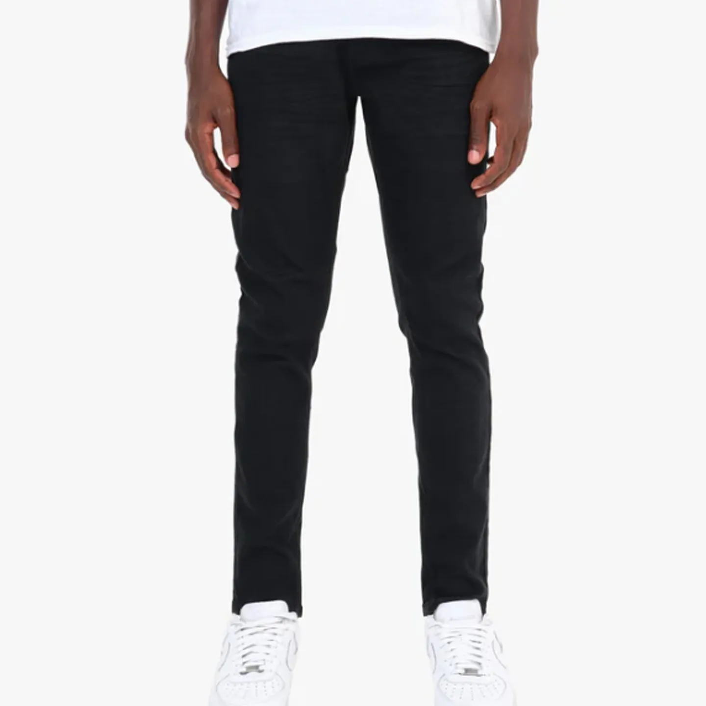 Copper Rivet Plain Slim Jean (Black)