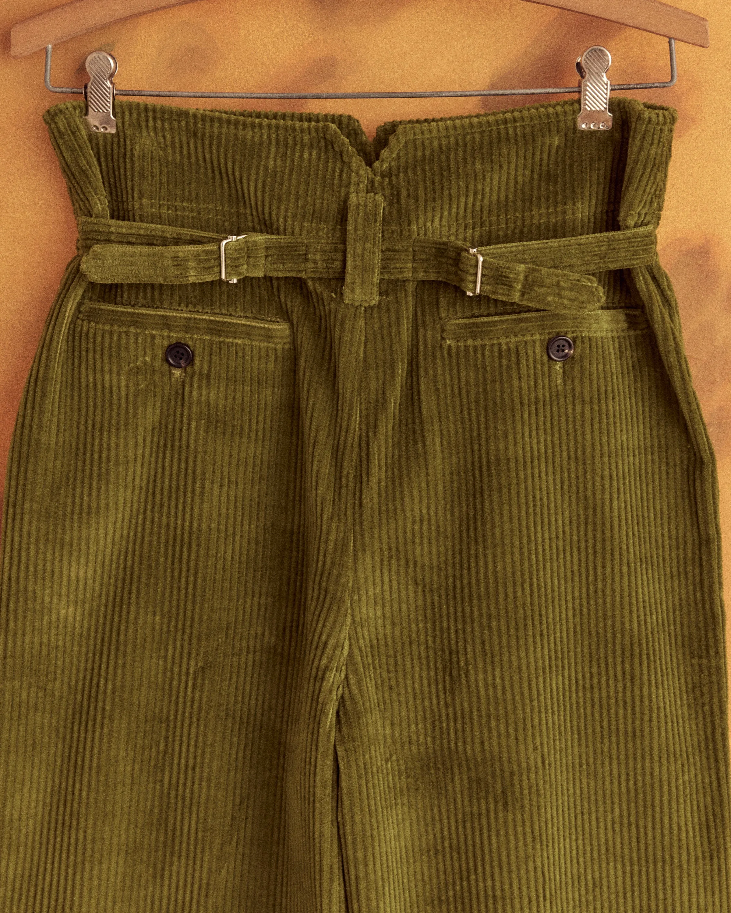 Corduroy Shakey Trousers - Olive