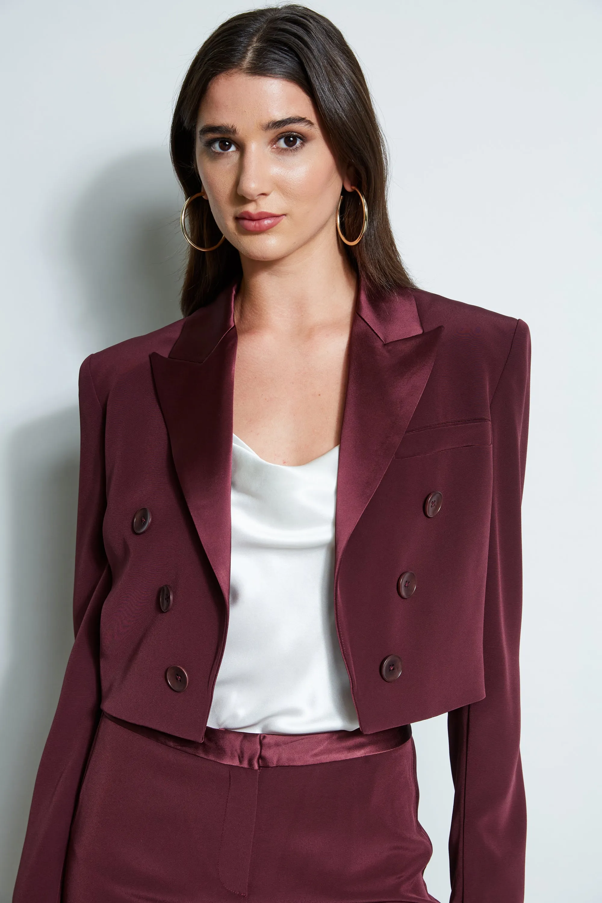 Cropped Tuxedo Jacket