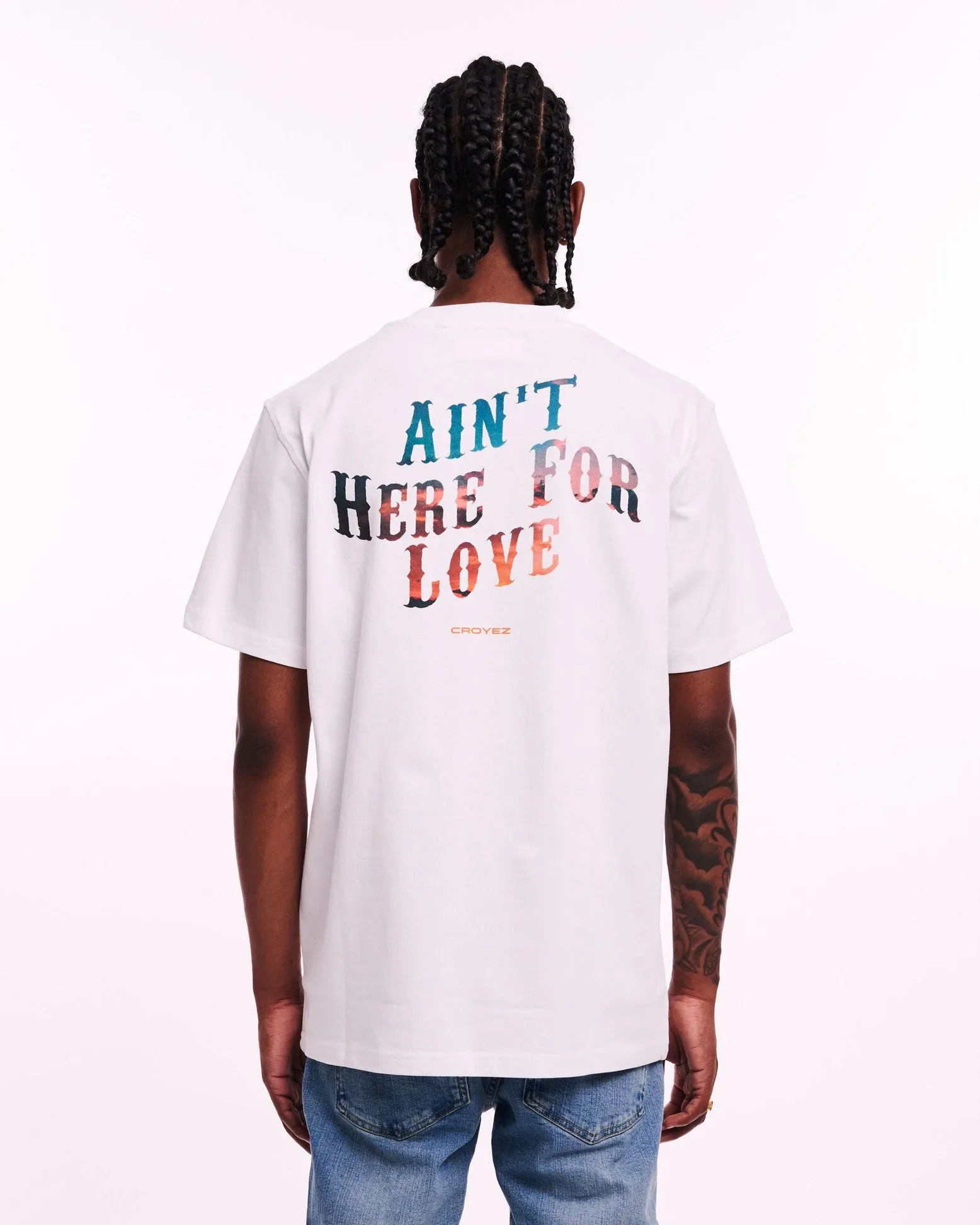 CROYEZ AINT HERE FOR LOVE T-SHIRT - WHITE