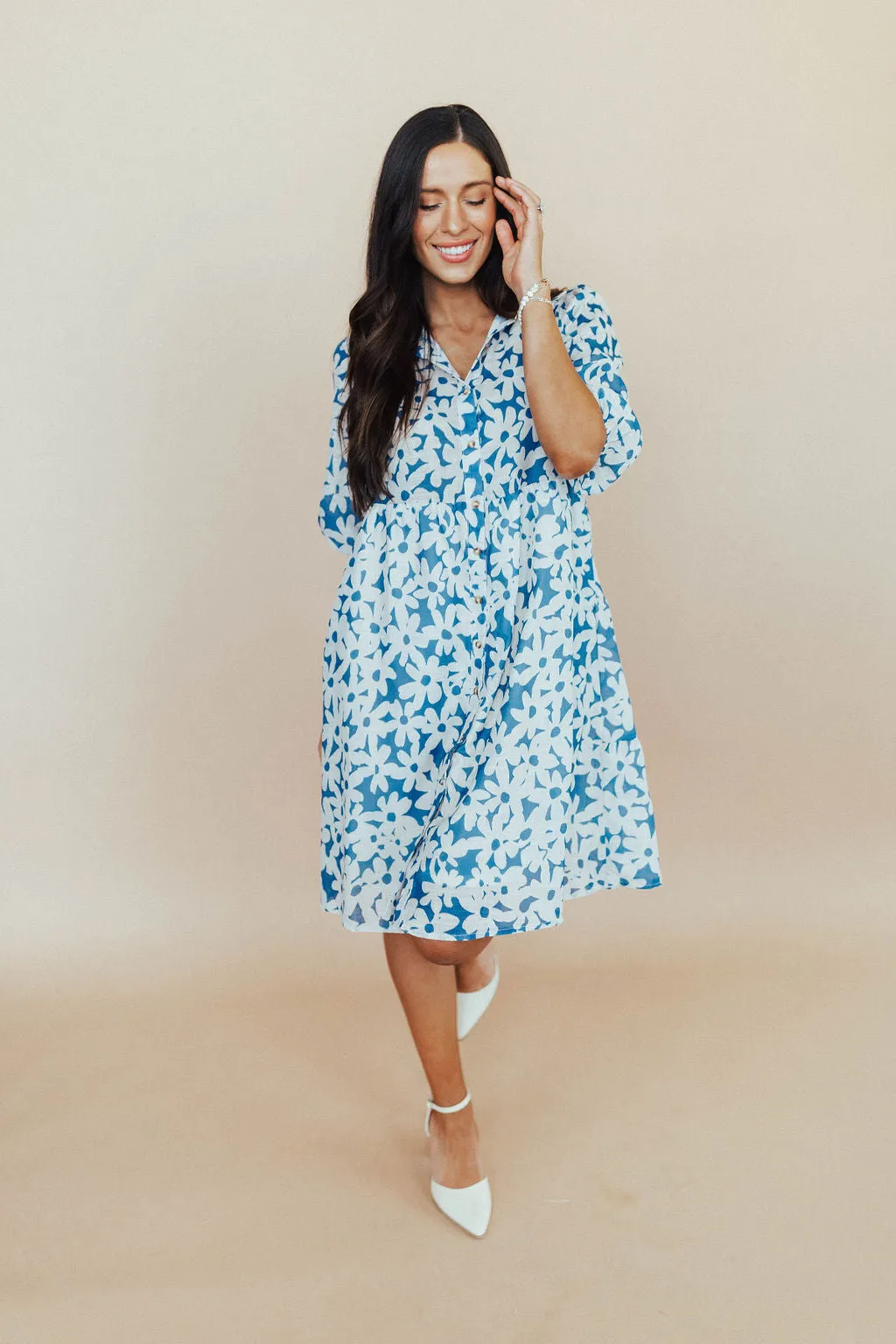 Daisy Poplin In Blue