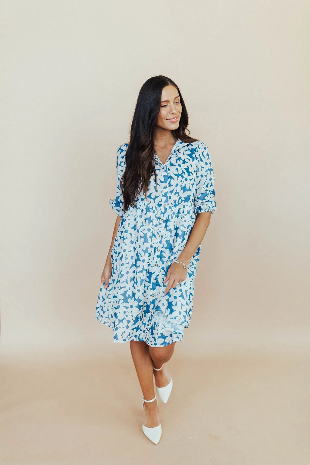 Daisy Poplin In Blue