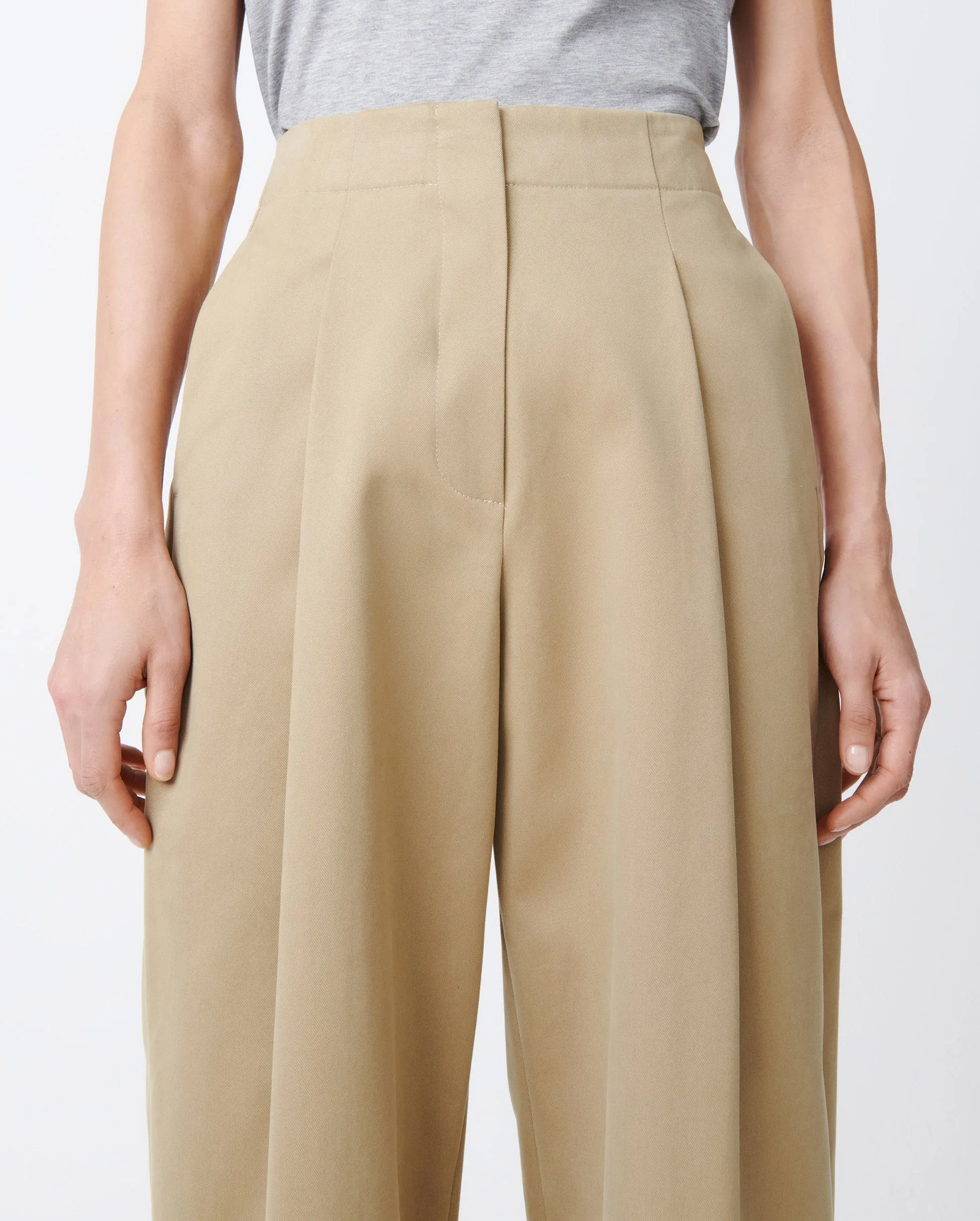 DORDONI VOLUME PANT / TAN