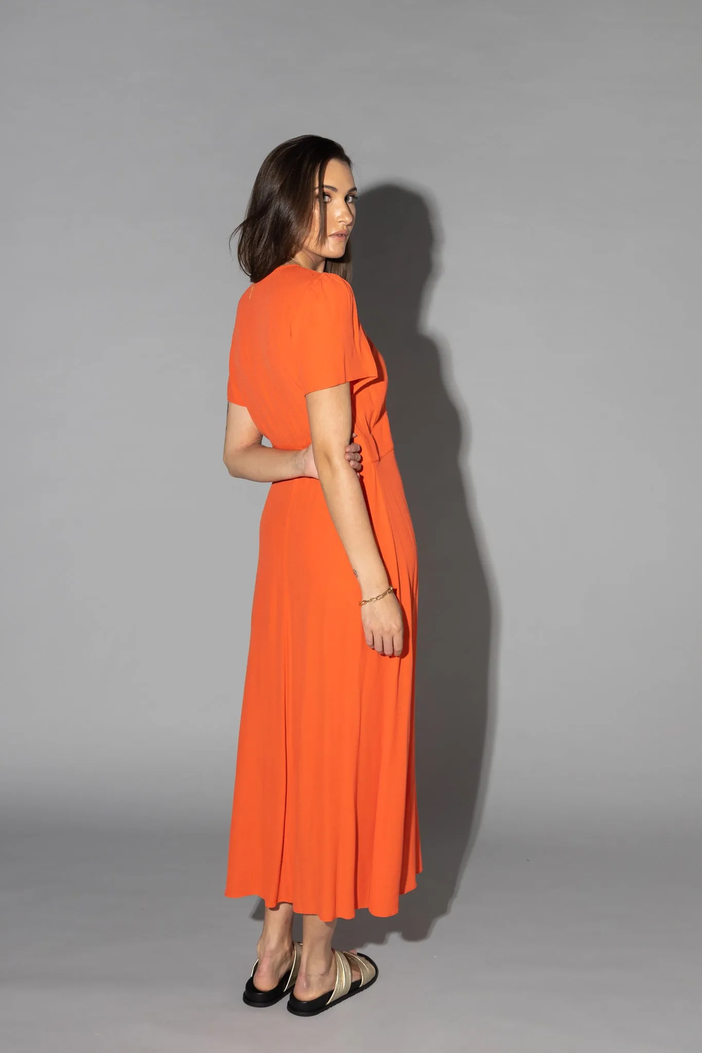 Drama The Label Vanessa Dress - Tangerine