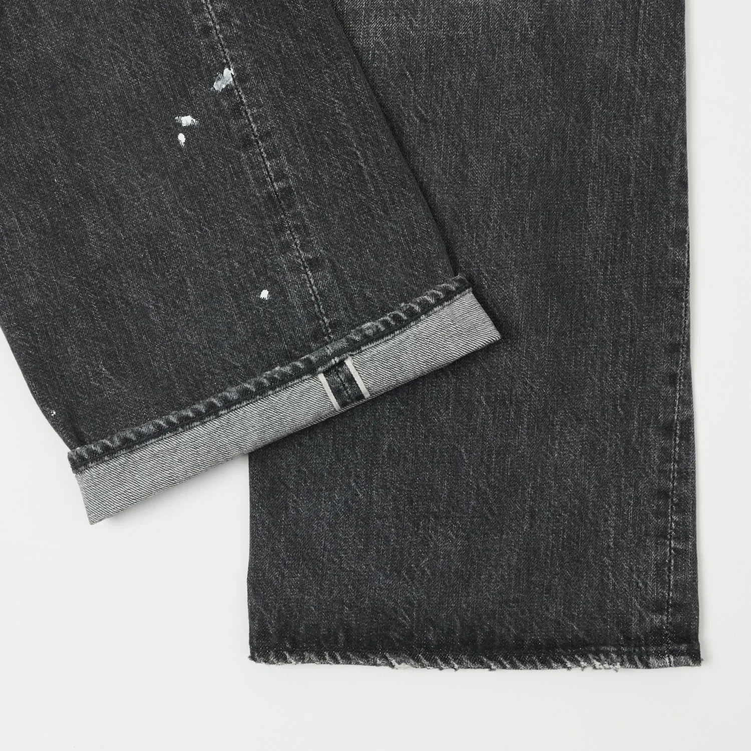 Full Count 0105BKHW 13.7oz Wide Straight Jean - Black Dartford Wash