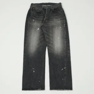 Full Count 0105BKHW 13.7oz Wide Straight Jean - Black Dartford Wash