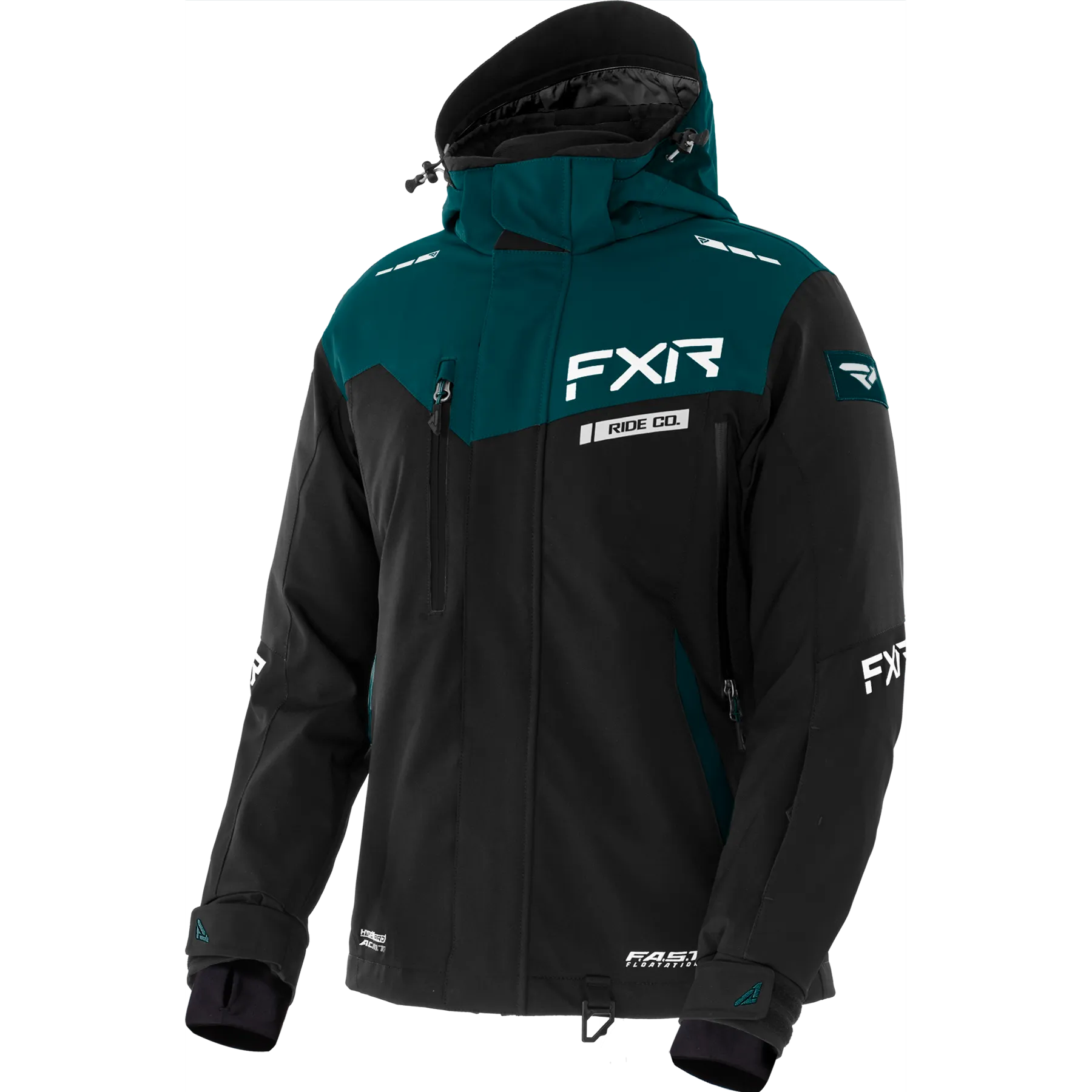 FXR Renegade Womens Jacket Black/Ocean/White