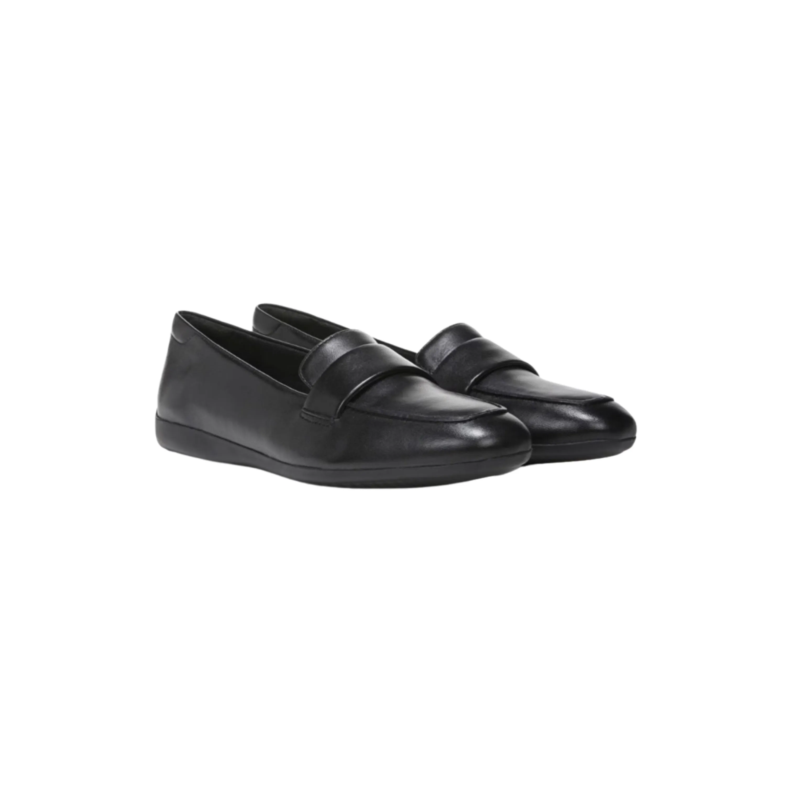 Genn Black Leather Loafer