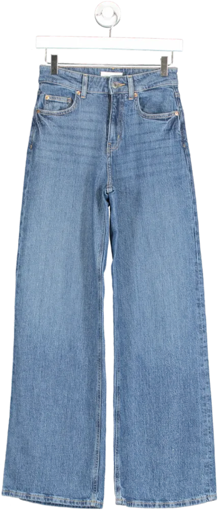 H&M Blue Wide Leg Jeans UK 6