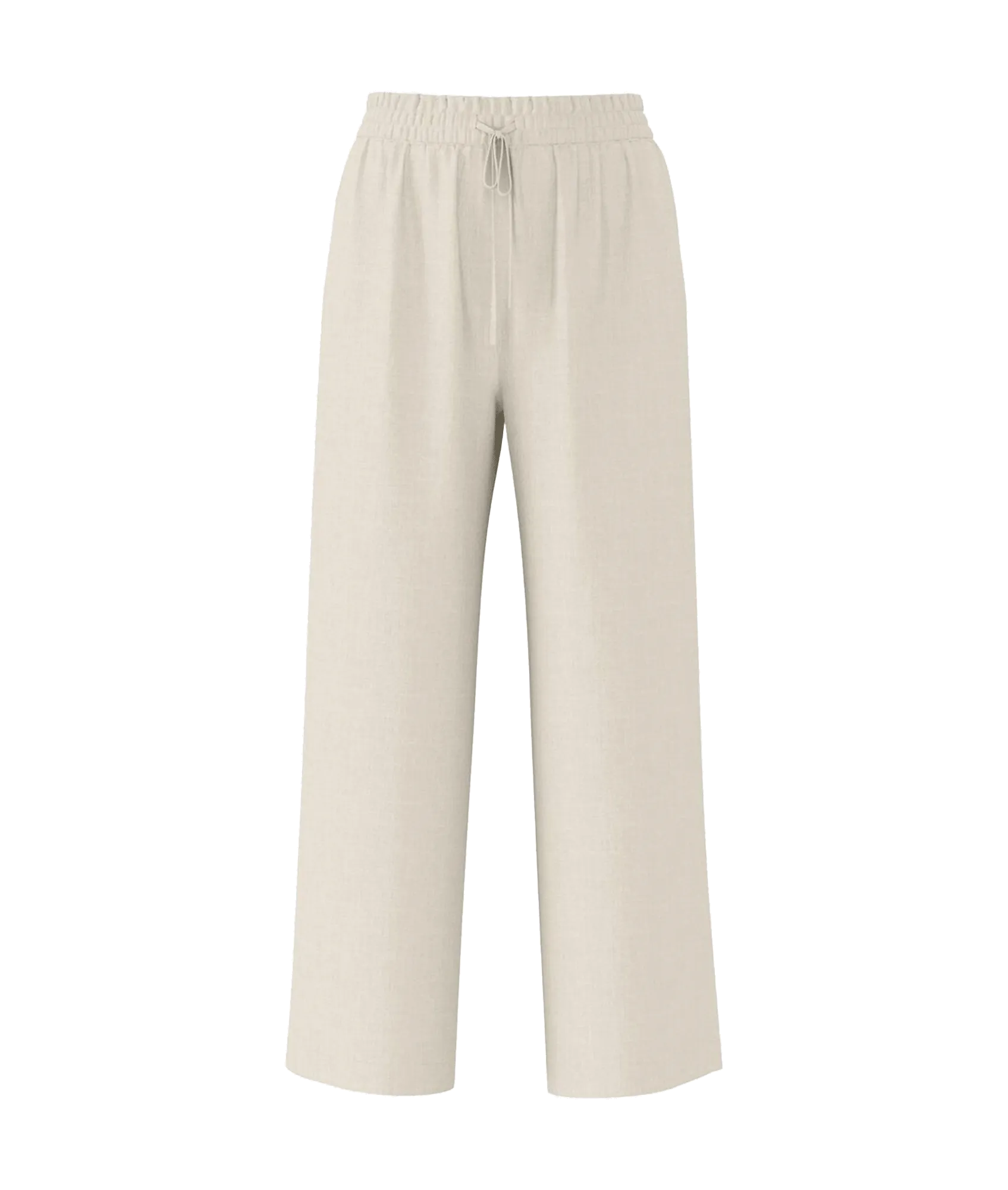 High-waisted Trousers - Cream