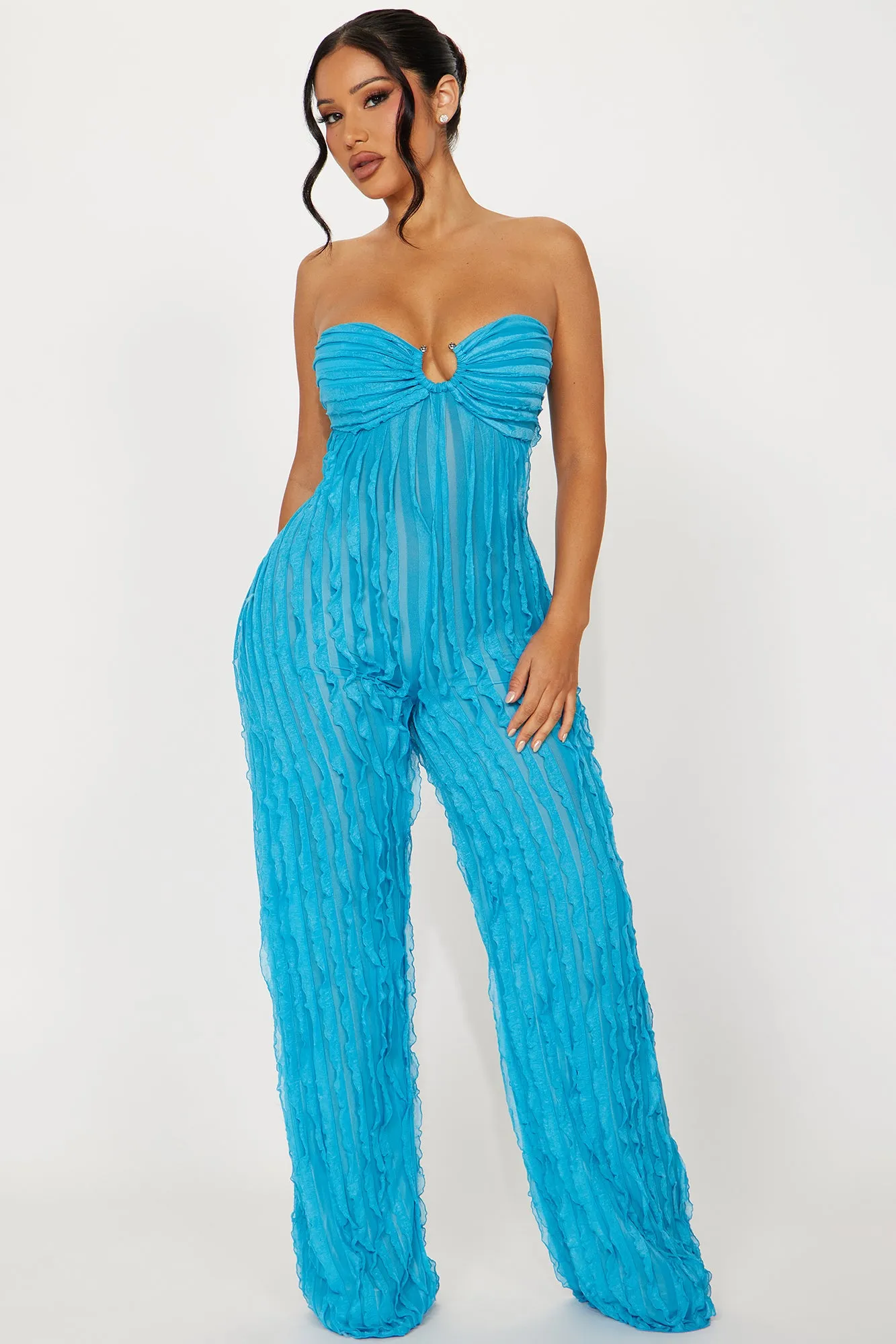 In The Air Jumpsuit - Turquoise