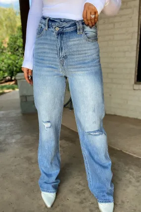 Kancan 90's Wide Leg Straight Jeans