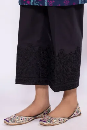 Khaadi Black Cotton & Viscose Trouser