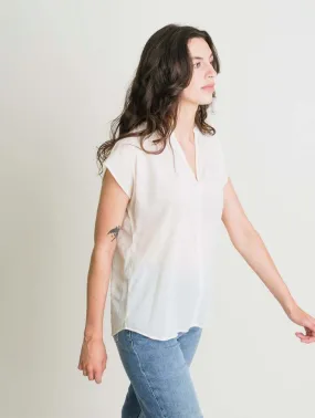 Kyra Cotton Relaxed Blouse | Ecru