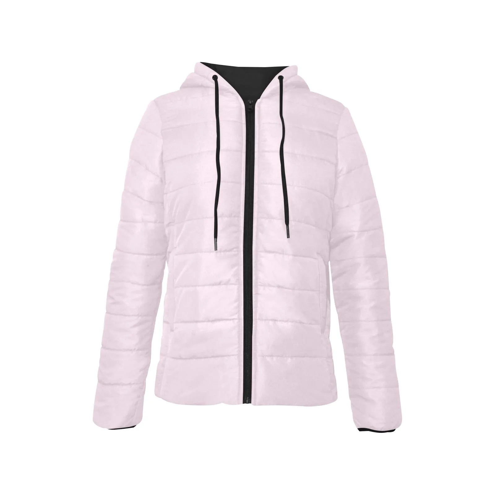 Light PInk Women's Padded Hooded Jacket