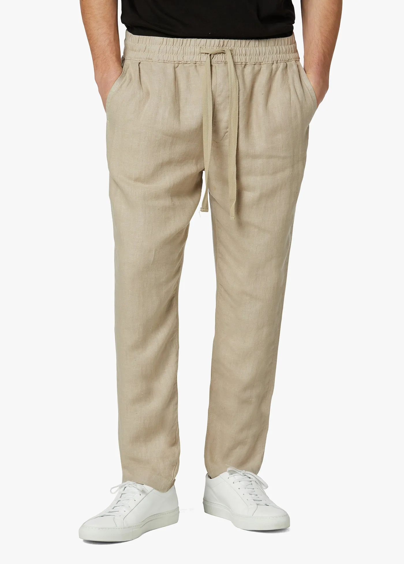 LINEN DRAWSTRING TROUSERS