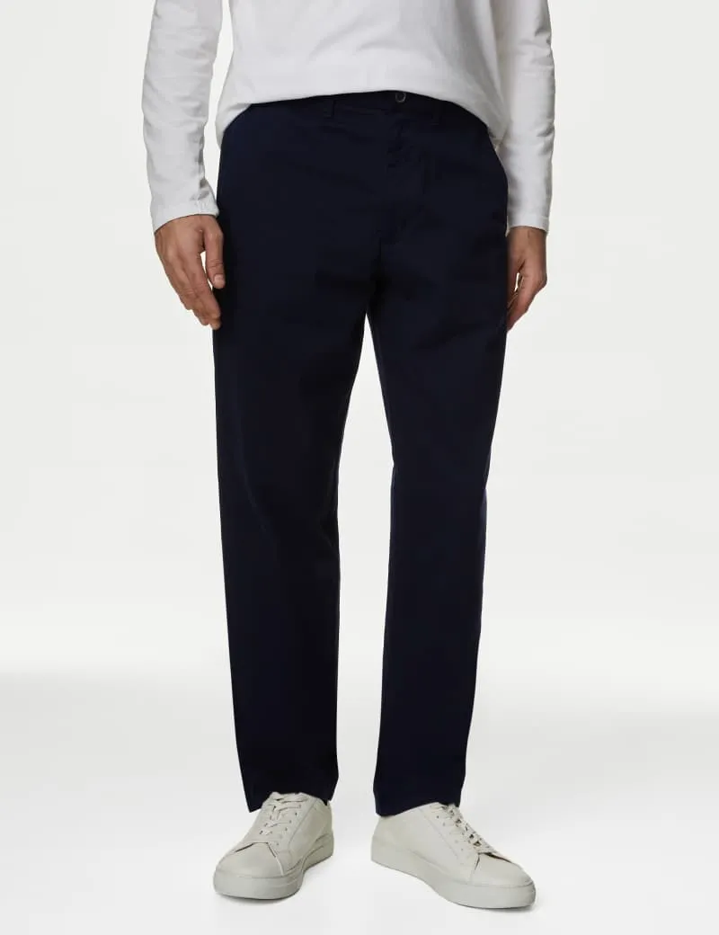 Loose Fit Stretch Chinos