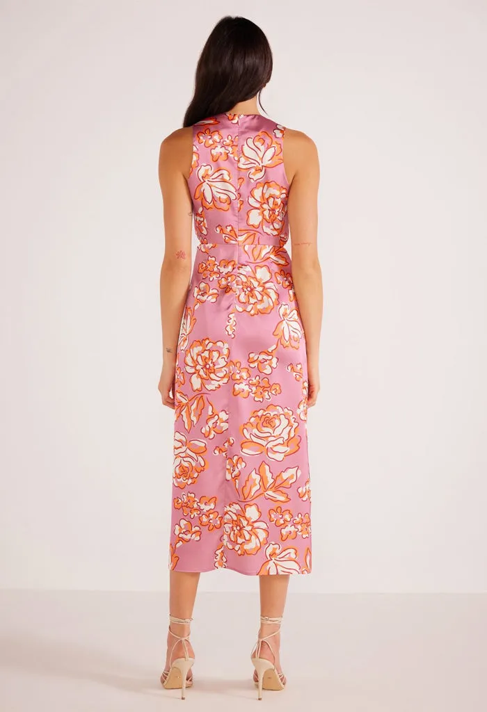 Mandevilla Tie Midi Dress