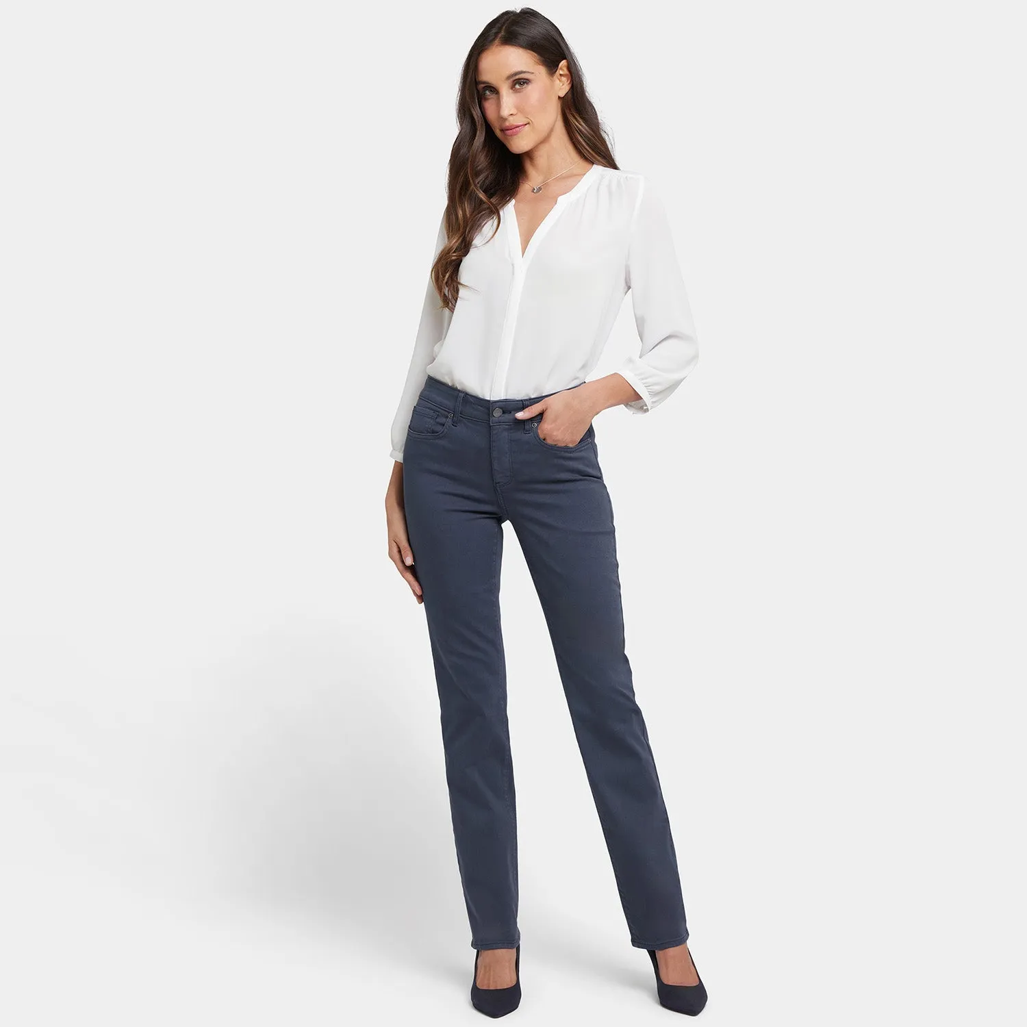 Marilyn Straight Jeans - Oxford Navy