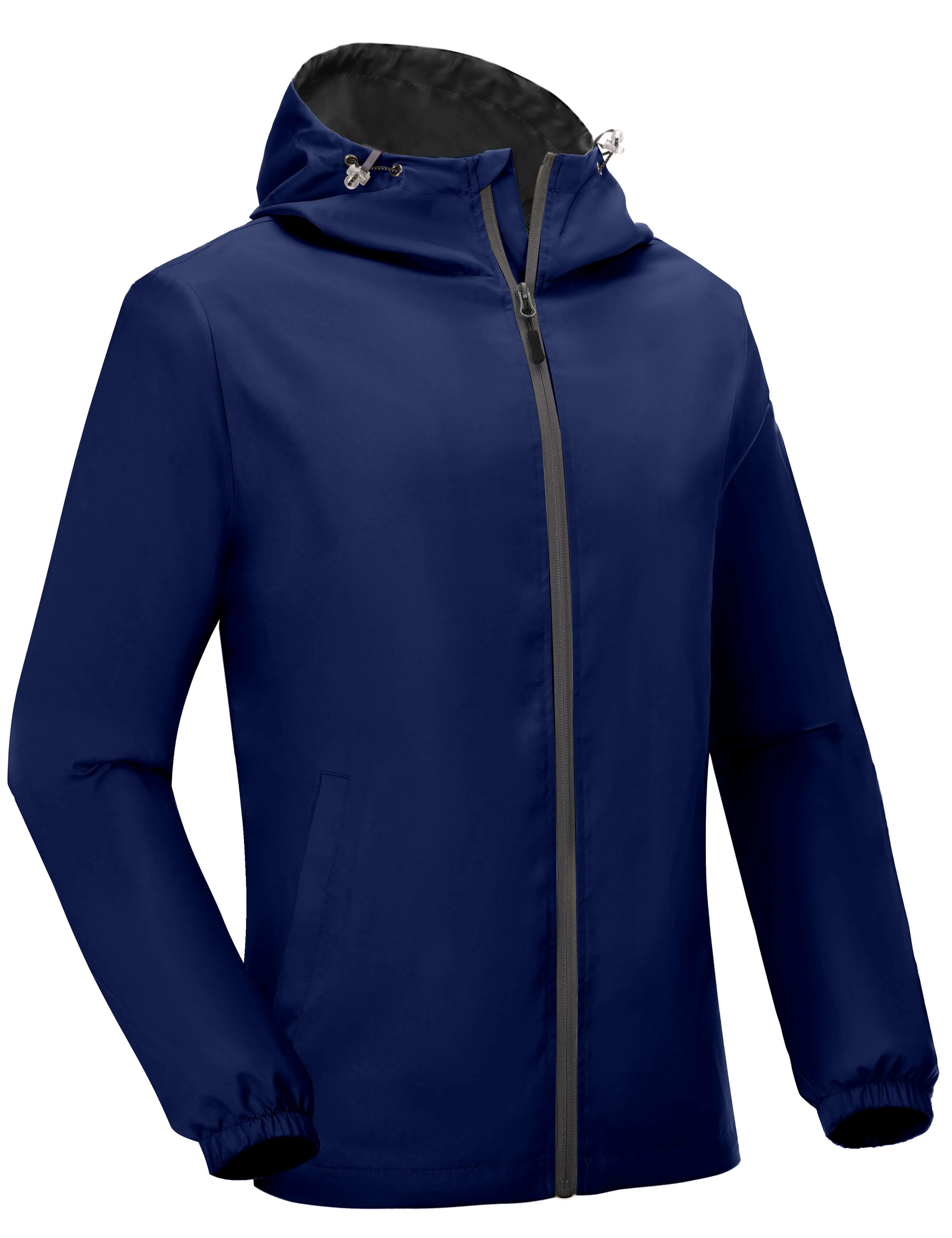 Men's Lightweight Breathable Windbreaker Running Jacket with Hood