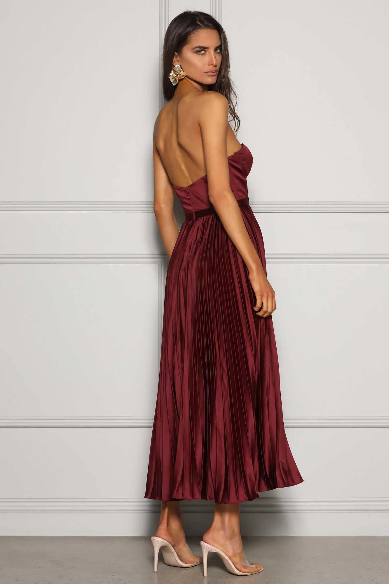 Milan Dress - Wine