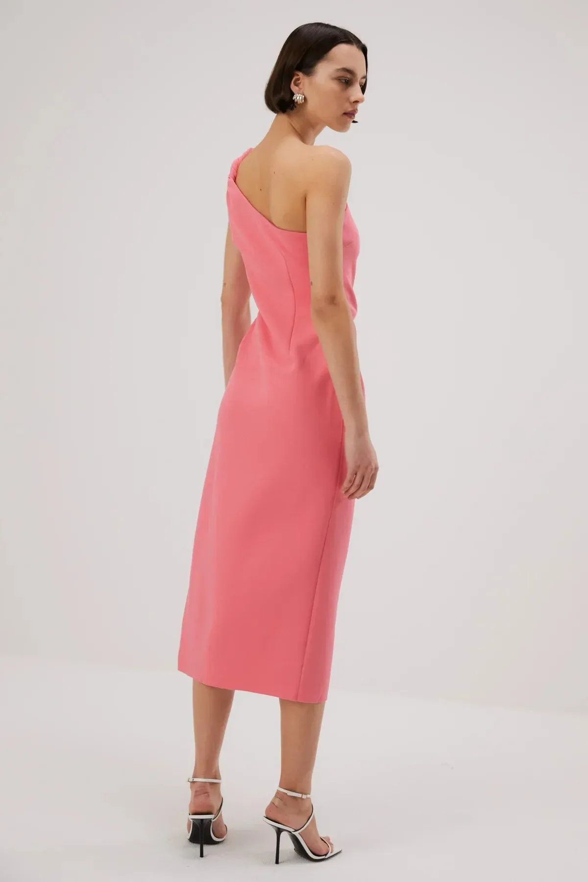 Misha Carrington Bonded Crepe Midi Dress - Honeysuckle