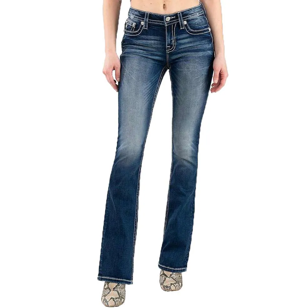 Miss Me Women's Steer Catcher Bootcut Jeans