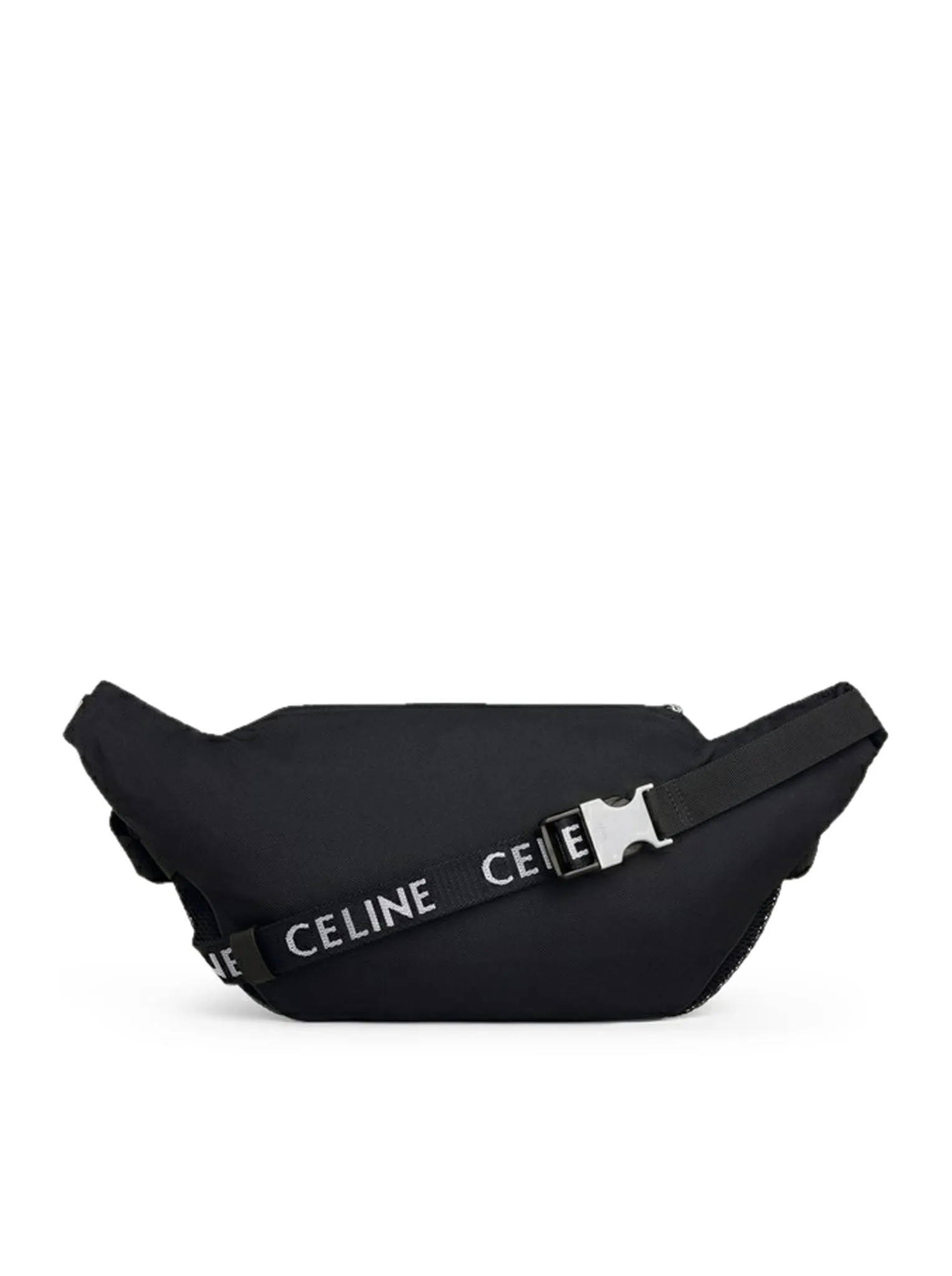 NYLON TREKKING BAG WITH CELINE PRINT BLACK