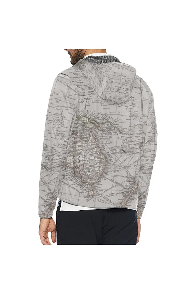 Oceania Map c1904 All Over Print Windbreaker for Men