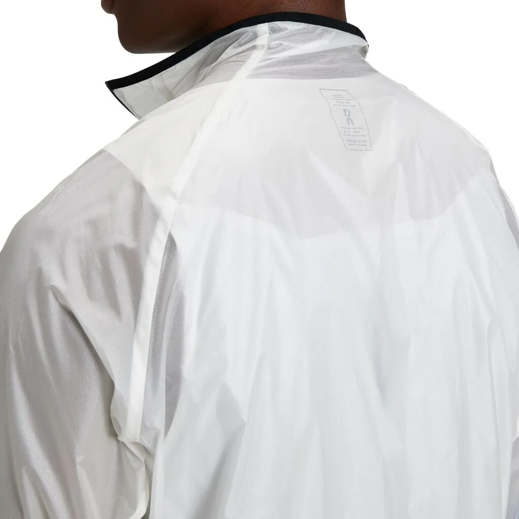 On Running Zero Jacket (Mens) - Undyed White/Cobalt