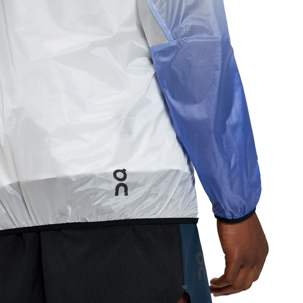 On Running Zero Jacket (Mens) - Undyed White/Cobalt