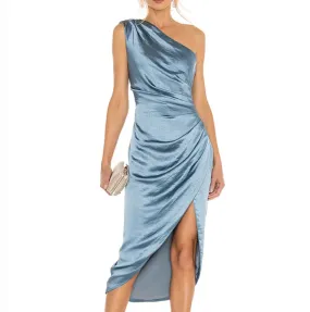 One Shoulder midi length dress