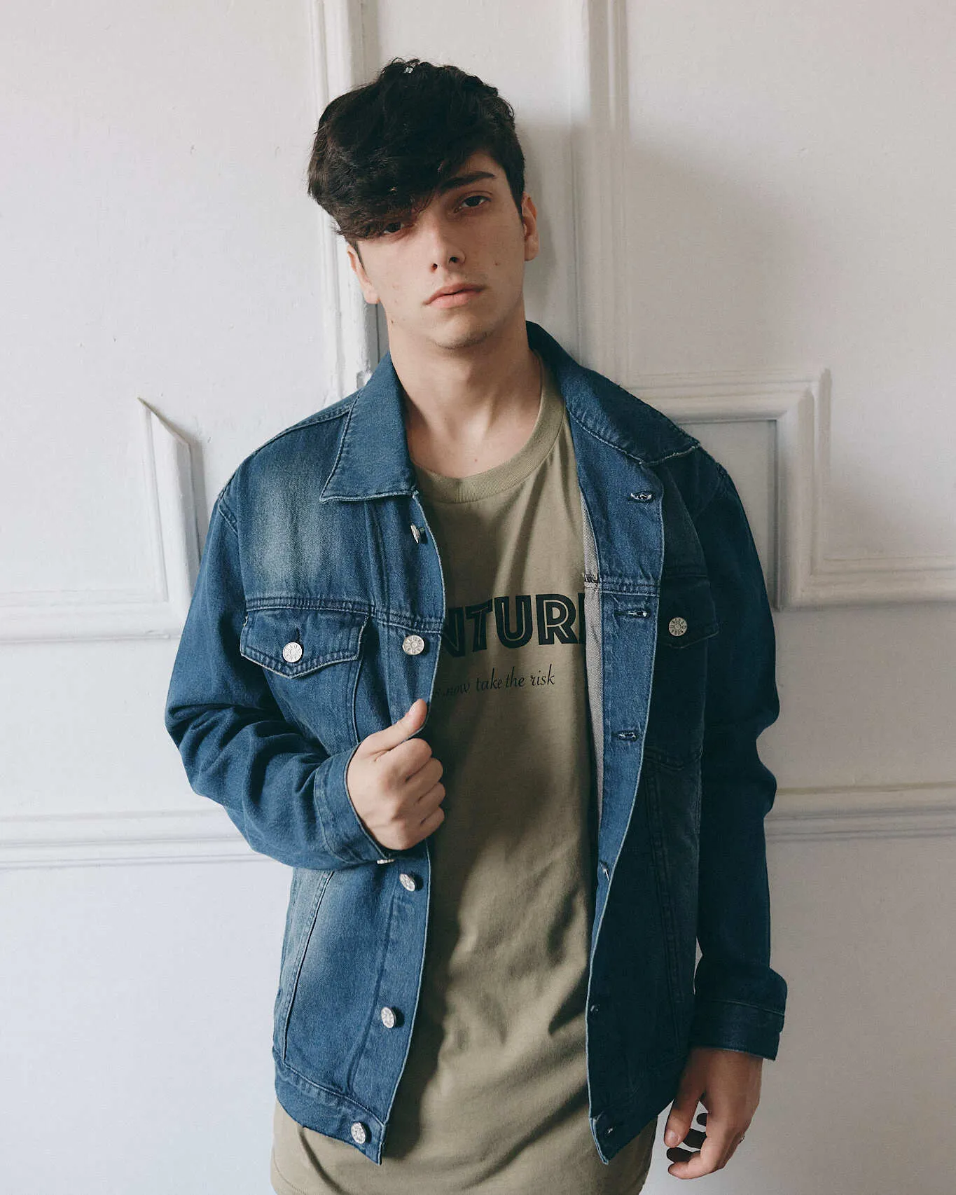 Oversized Denim Jacket - Acero