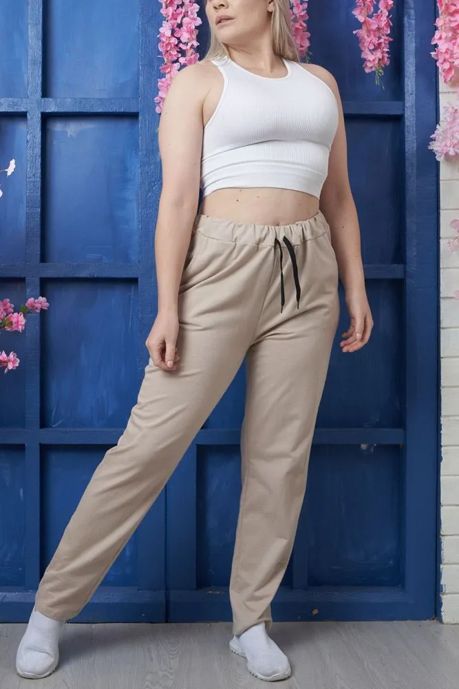 Plain Pocket Cotton Trousers