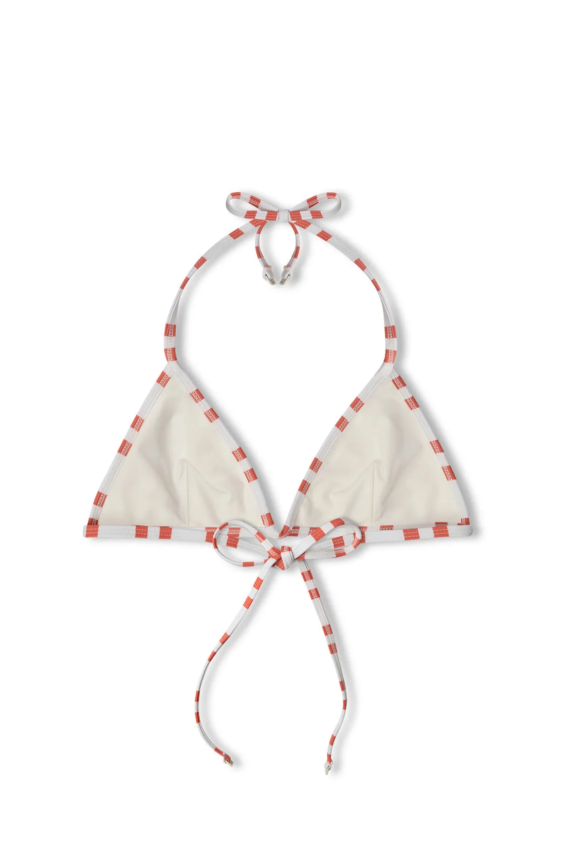 Red Stripe Halter Triangle