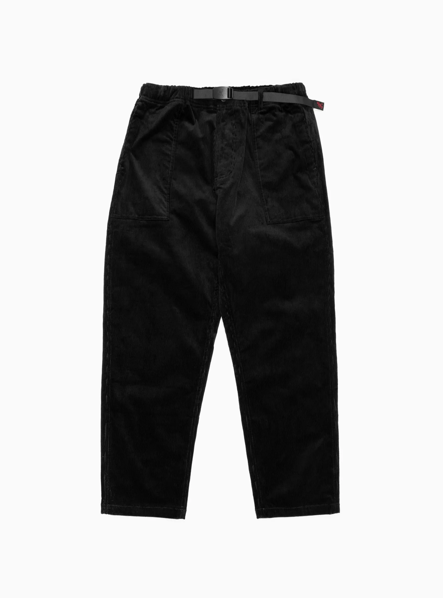 Ridge Loose Tapered Corduroy Trousers Black