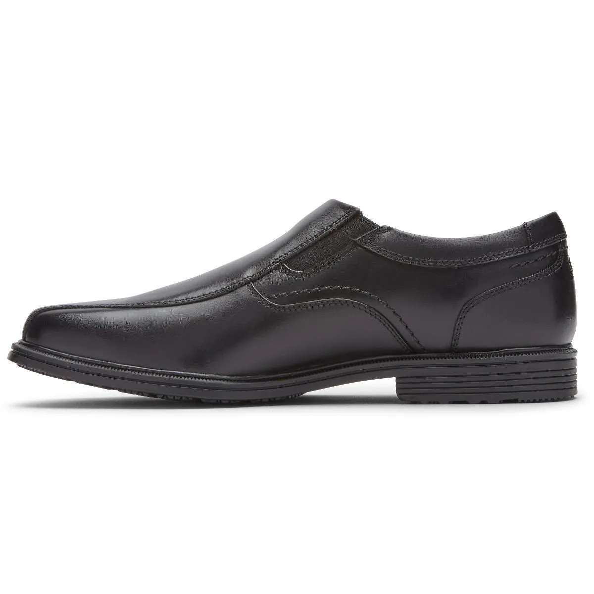 Mens Rockport Taylor Black Slip-On Loafers – Comfortable & Stylish Footwear